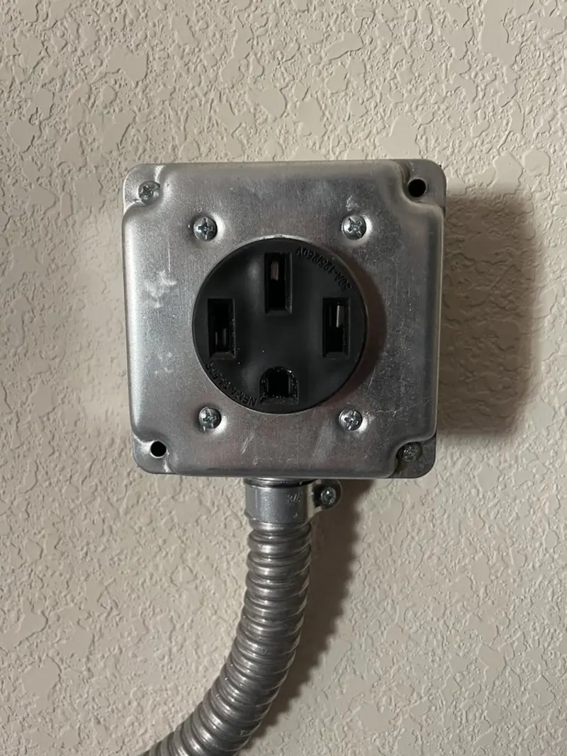 NEMA 14-50 outlet installed for Electrical Panel Upgrade in Kennesaw State University